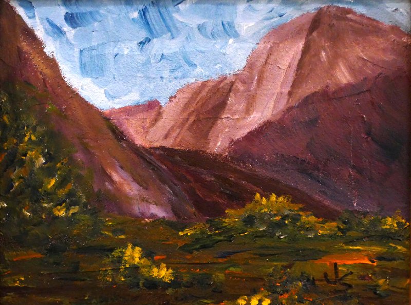 Hiking in Zion 8x10 Textured Acrylic.JPG